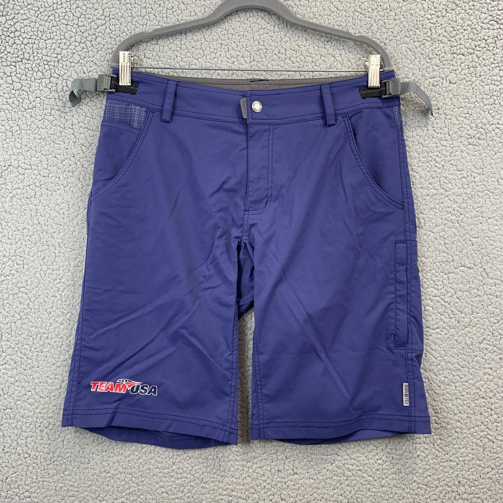 Club Ride Water Resistant Ride Light Team USA Shorts Men's L Blue